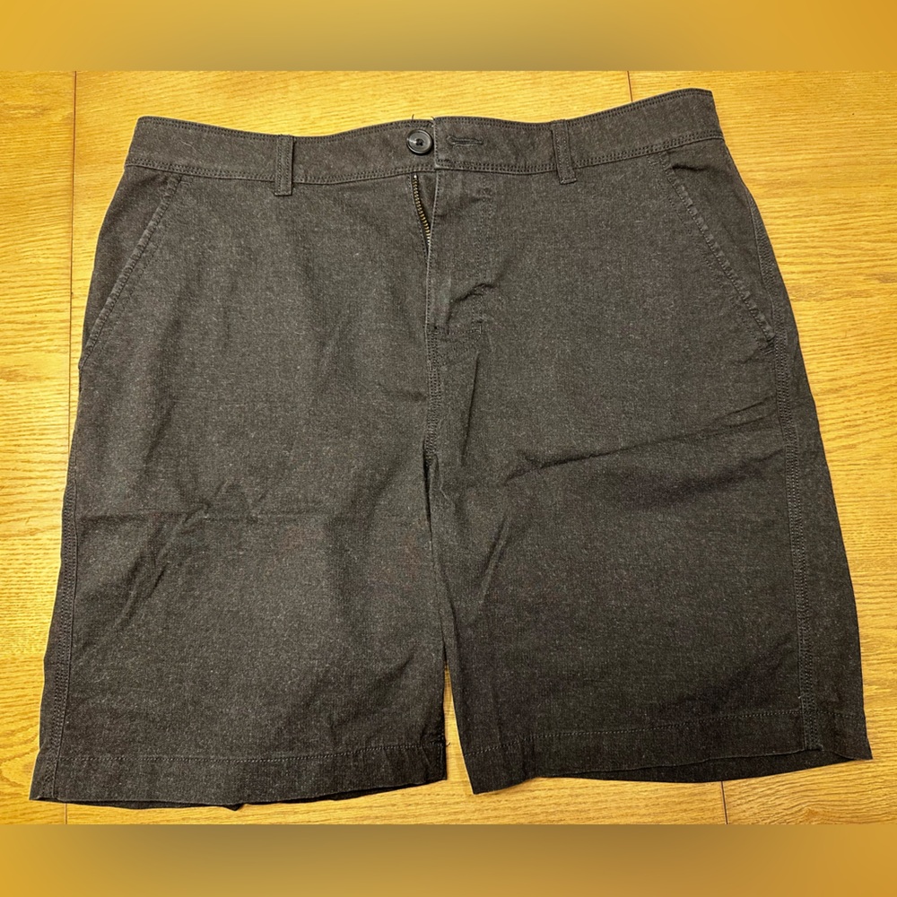 Prana Men's Charcoal Flat Front Shorts